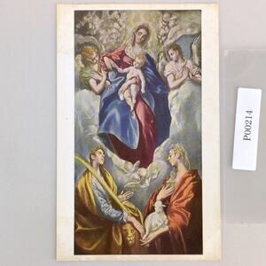 Vtg National Gallery of Art Postcard The Virgin with Saint Ines & Tecla El Greco